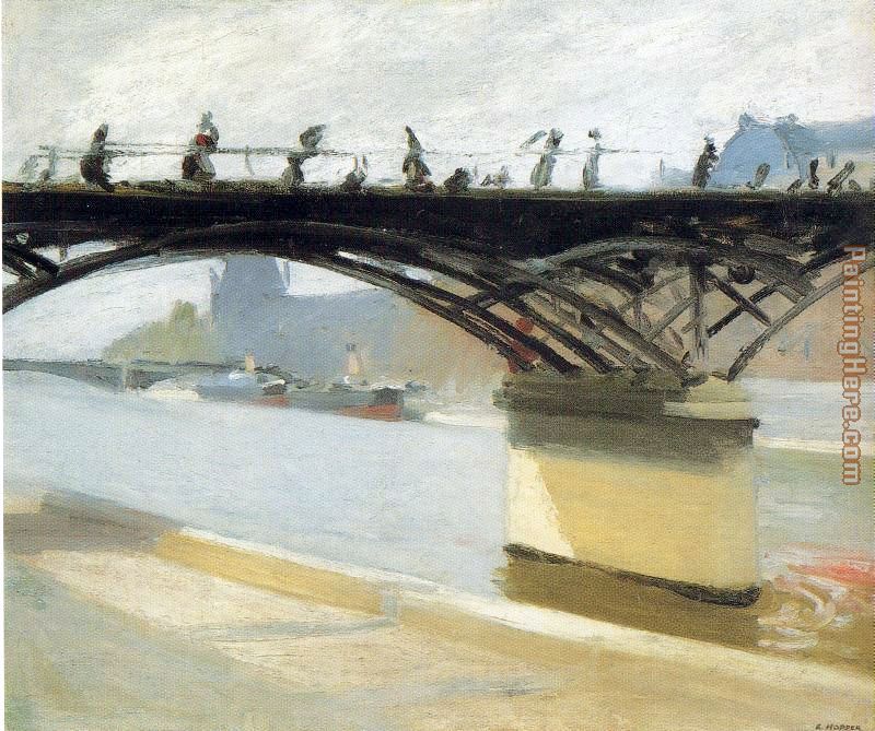Les Pont des Arts painting - Edward Hopper Les Pont des Arts art painting